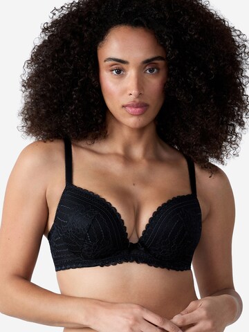 ETAM Push-up Bra 'Panama' in Black: front