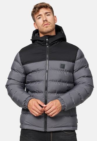 INDICODE JEANS Tussenjas 'Eberhardy' in Grijs: voorkant