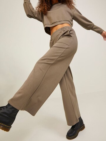 JJXX Wide leg Pants 'Neva' in Brown