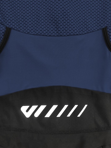 WULIBIKE - Ropa deportiva 'Wulibike Triathlonanzug Herren Atmungsaktiv, Kurzarm, dunkelblau, Rückentaschen' en azul