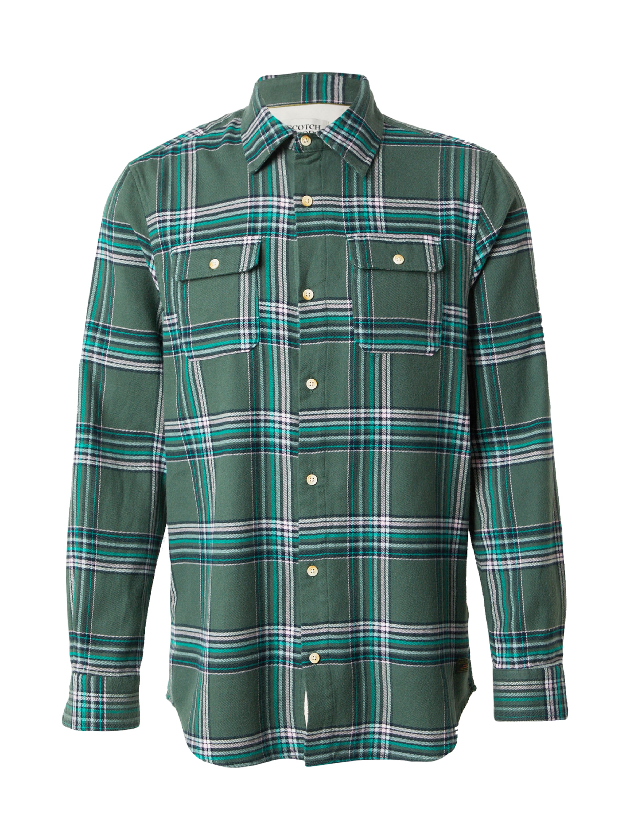 SCOTCH & SODA - Ajuste regular Camisa en verde: frente