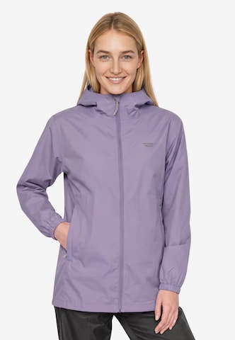 Weather Report Weatherproof jacket 'Pack'way' in Purple: front