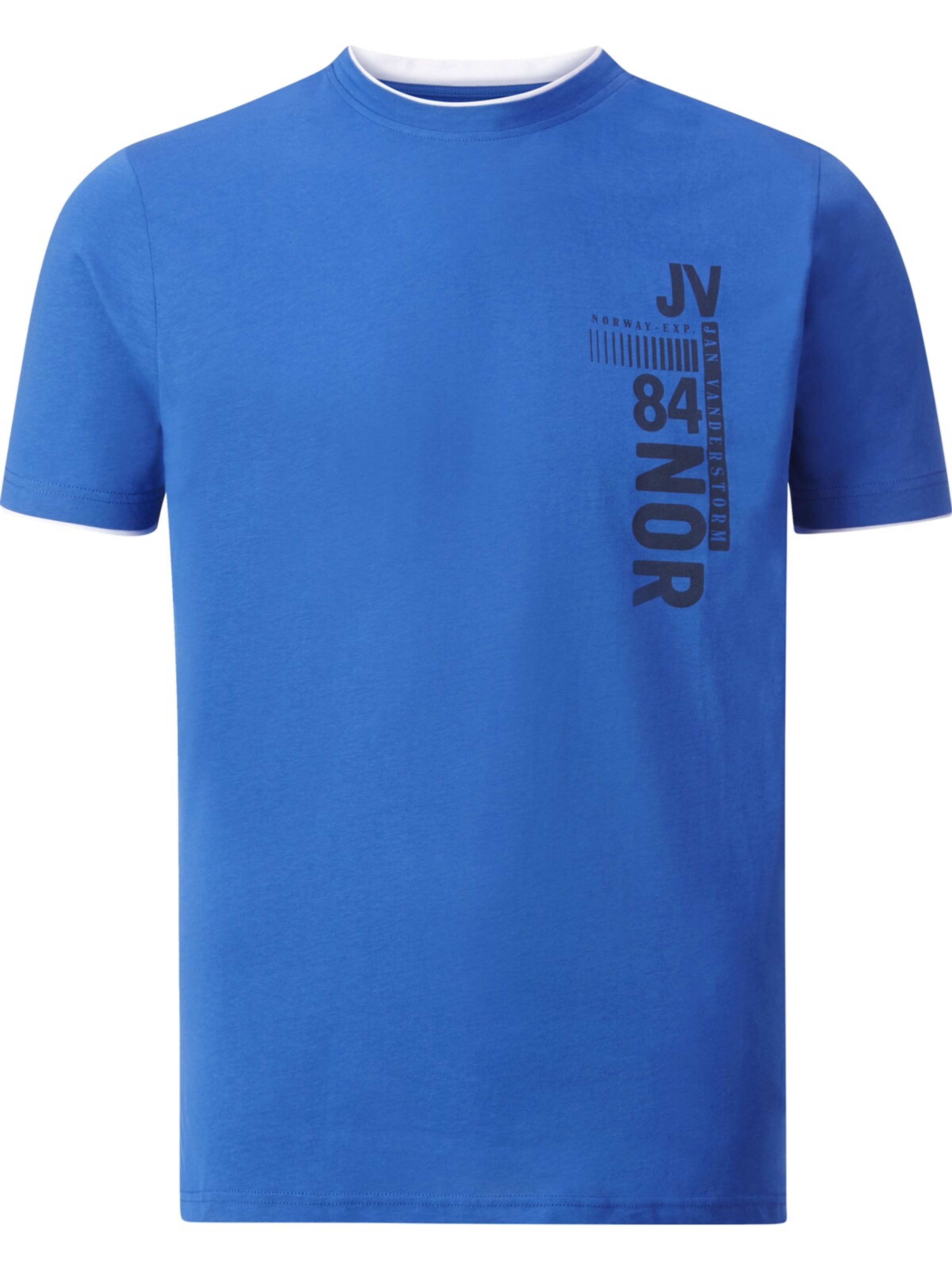 Jan Vanderstorm T-Shirt ' Flemming ' in Blau: Vorderseite