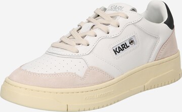 Karl Lagerfeld - Zapatillas deportivas bajas en blanco: frente