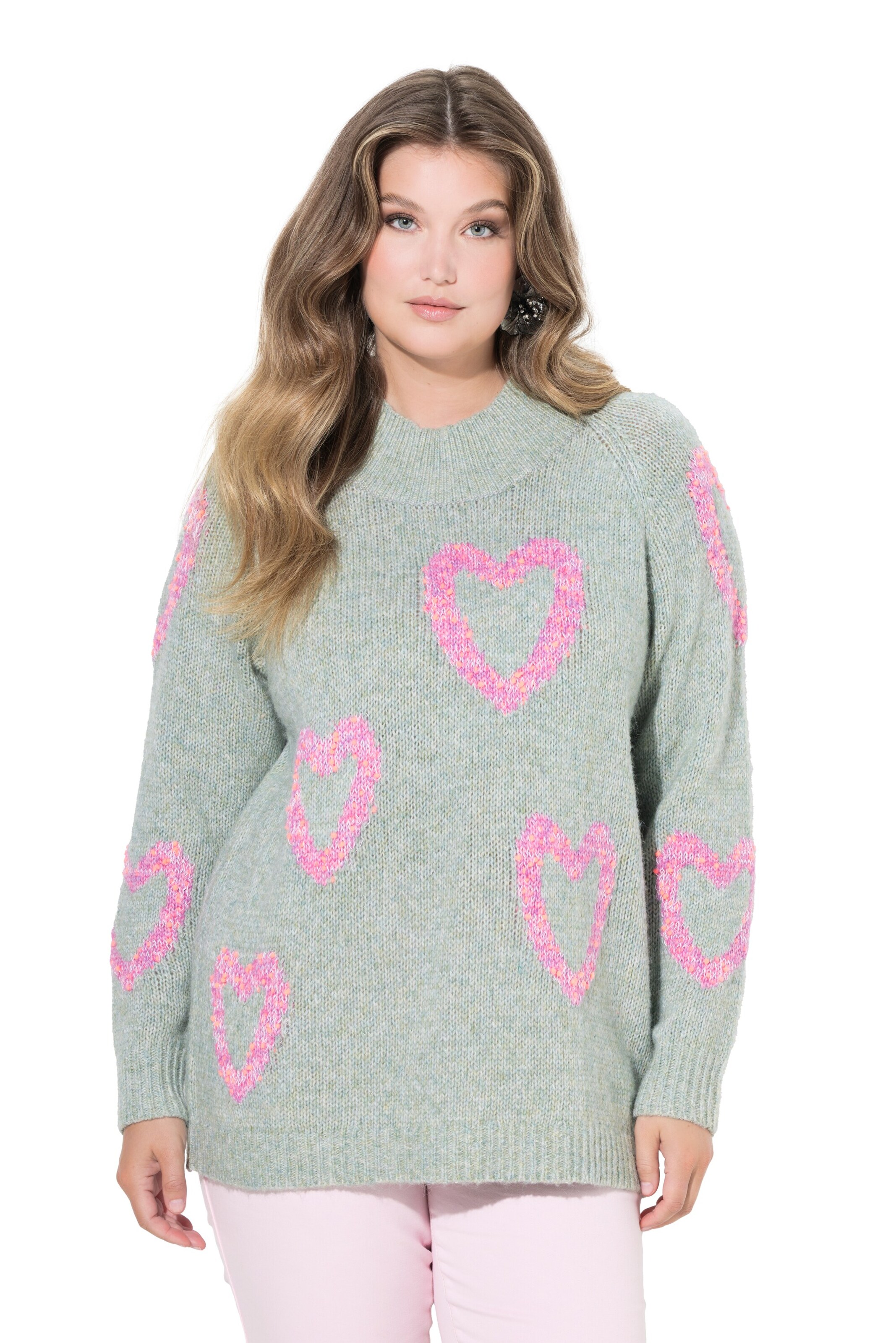 MIAMODA Sweater in Green: front