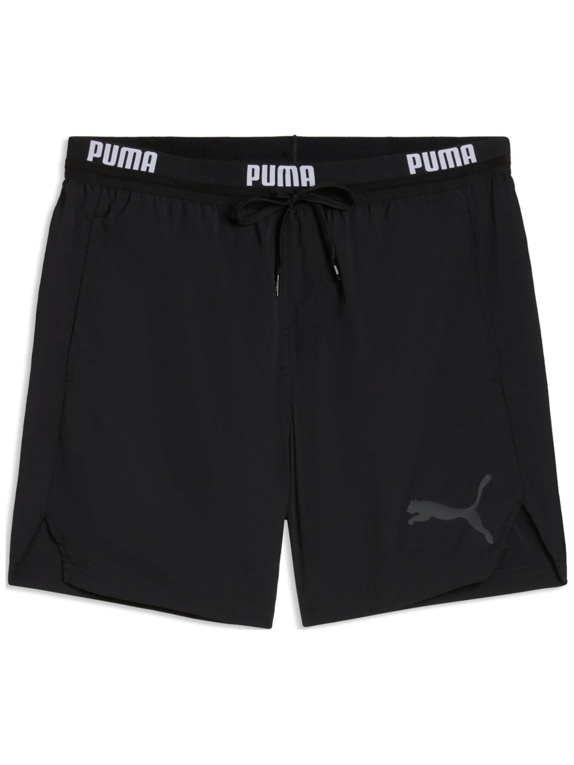 regular Pantaloni sportivi 'Puma Swim Men Crinkle Mid Shorts 1p' di PUMA in nero: frontale
