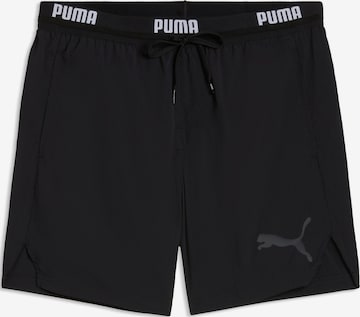 PUMA Regular Sports trousers 'Puma Swim Men Crinkle Mid Shorts 1p' in Black: front