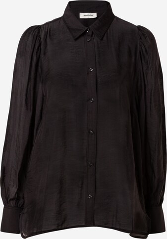 Camicia da donna 'Oskar' di modström in nero: frontale