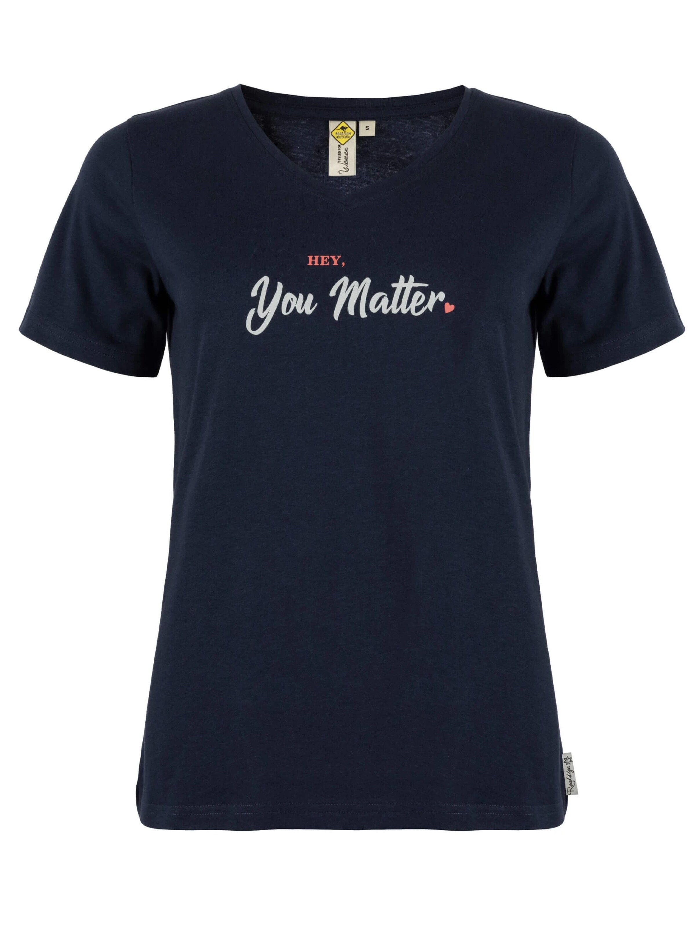 ROADSIGN australia Shirt 'T-Shirt You Matter Print-Shirt aus 100% Baumwolle, bequemer Schnitt für Alltag' in Blue: front