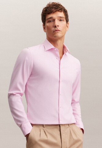 SEIDENSTICKER Slim fit Business Shirt in Pink: front