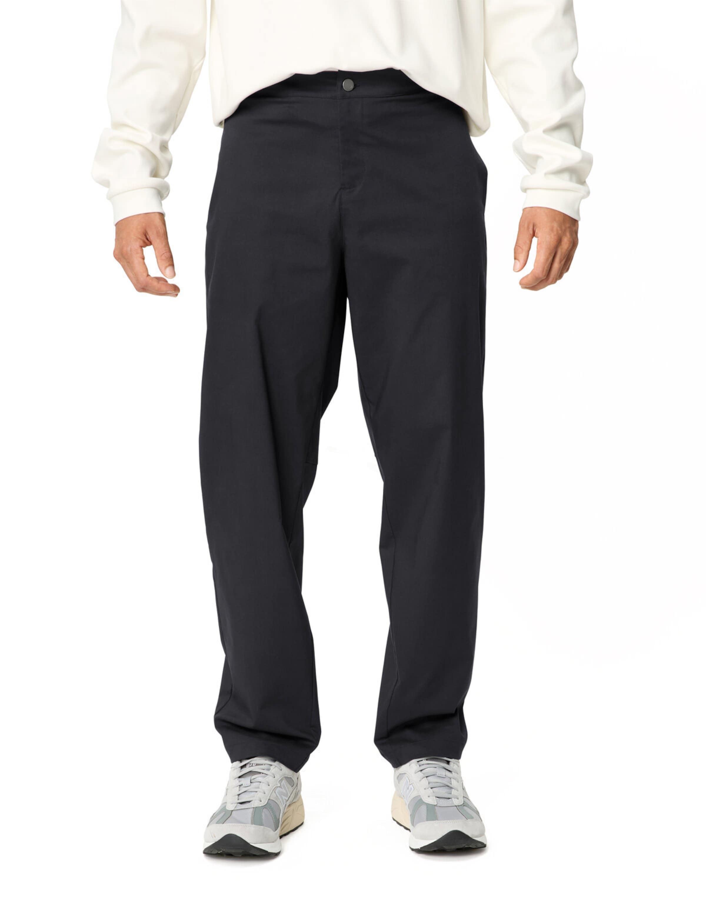 VAUDE Loosefit Outdoorbroek 'Najun' in Zwart: voorkant