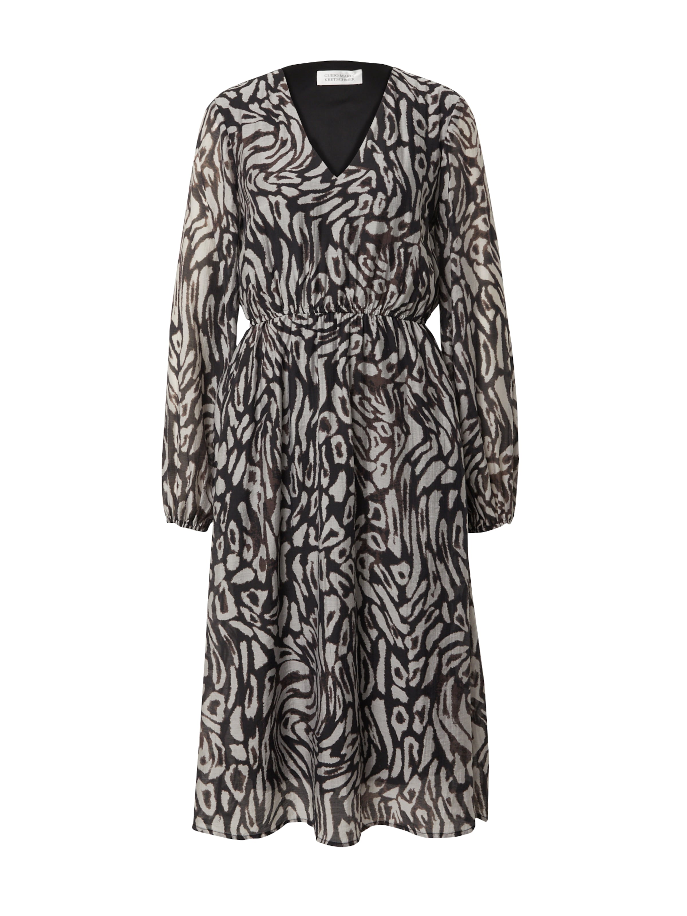 Guido Maria Kretschmer Women Kleita &#x27;Clarissa&#x27;, krāsa - pelēks / melns, Preces skats