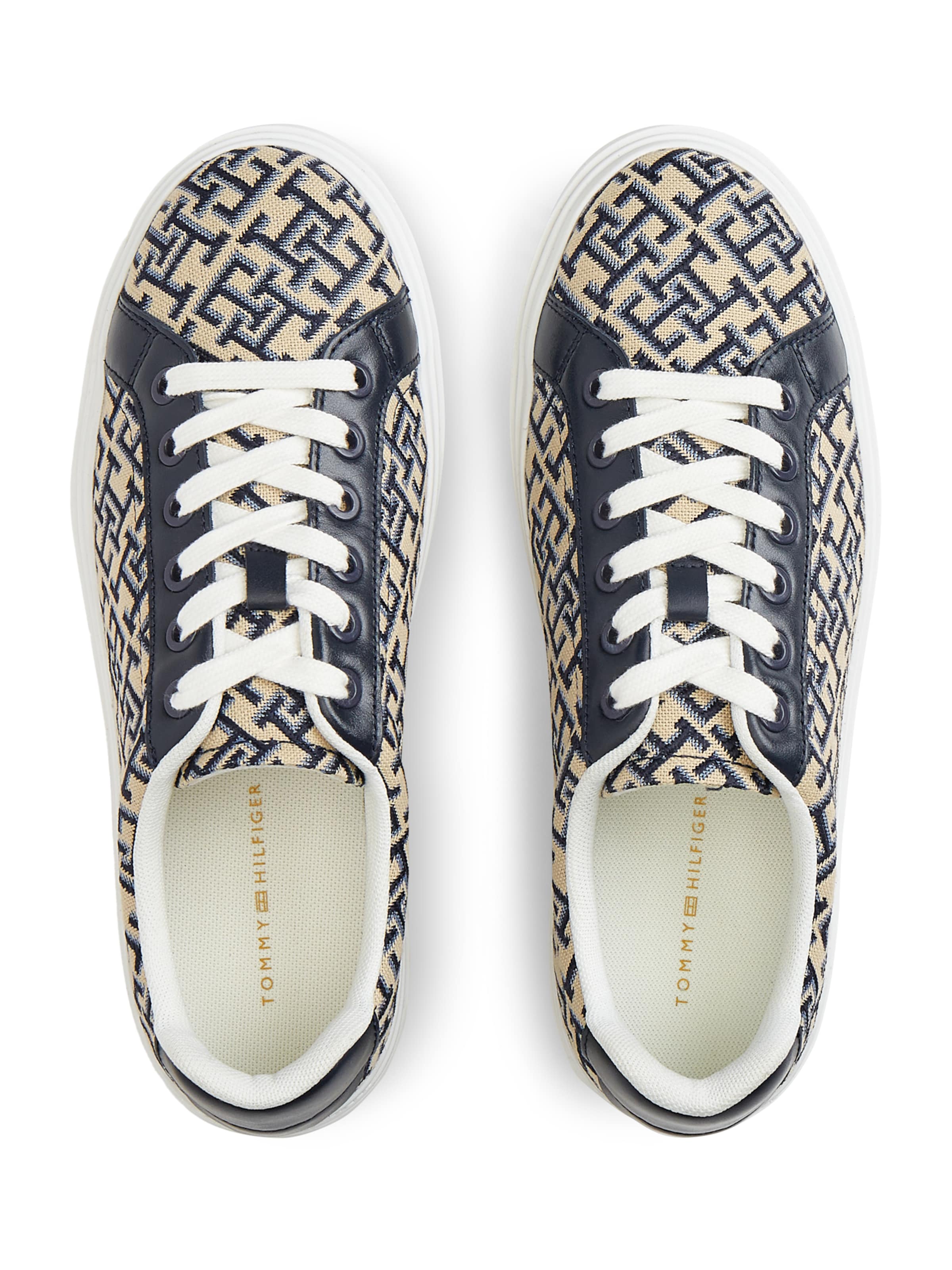 TOMMY HILFIGER Ниски маратонки в синьо