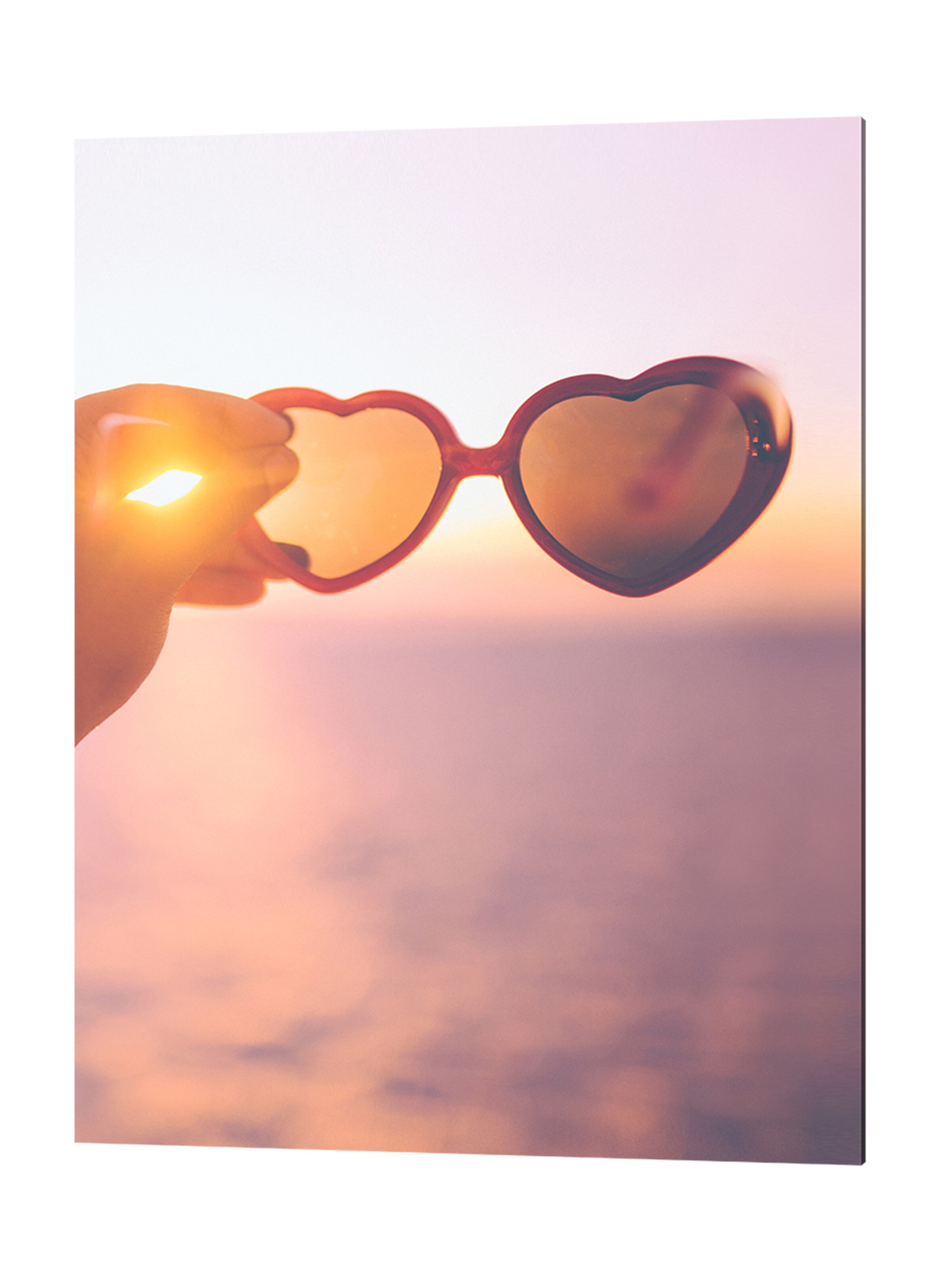 Liv Corday Image 'Sunset Heart' in Grey: front