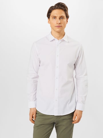 JACK & JONES Slim fit Business Shirt 'Joe' in Blue: front