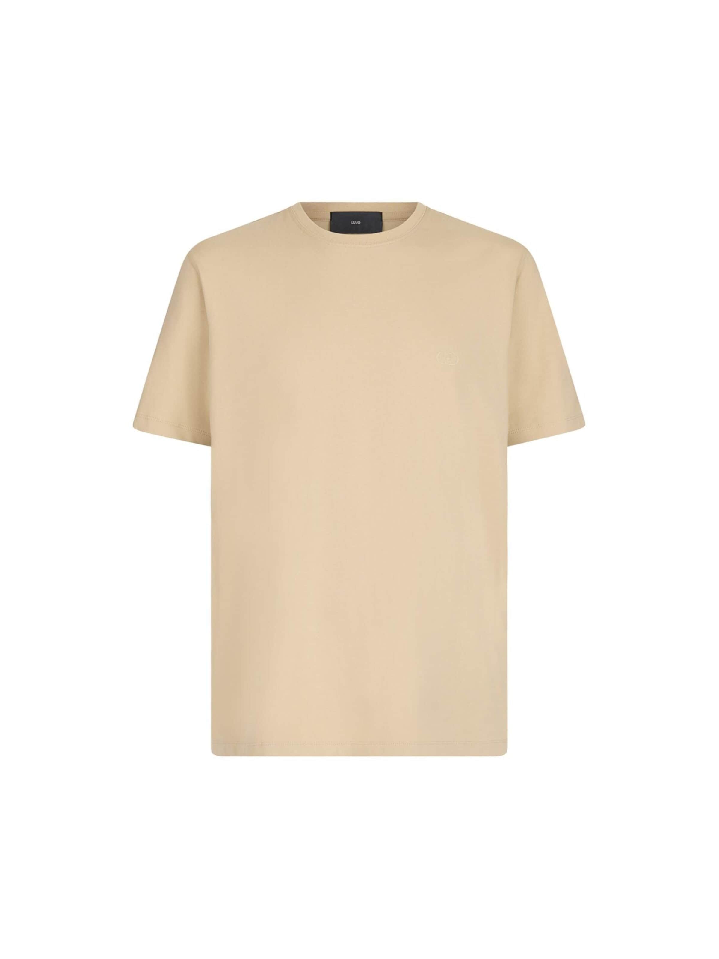 Liu Jo Shirt 'BASICCONTRA' in Beige: front