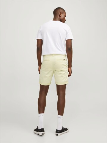 JACK & JONES - Regular Calças chino 'BOWIE' em amarelo