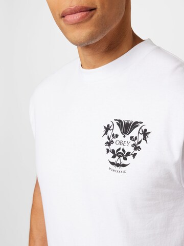 T-Shirt Obey en blanc