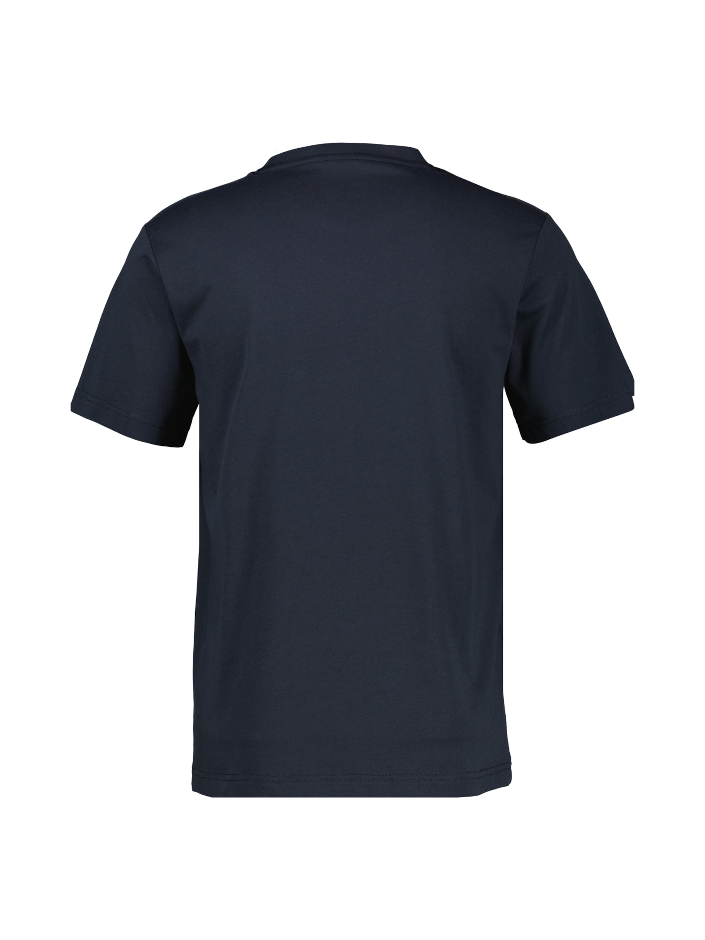 LERROS Lässiges, unifarbenes T-Shirt aus reiner Baumwolle mit Print in Blau