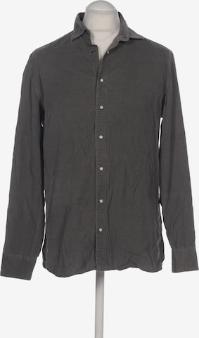 MANGO MAN Button Up Shirt in L in Green: front