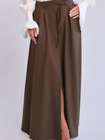 Jupe 'Marien' mandragora en marron
