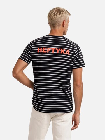 HEFTYKA Shirt 'STRIPE TEE'‌‌‌‌‌‌‌‌‌ in Schwarz