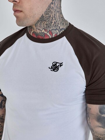 SikSilk Shirt 'Raglan' in Wit