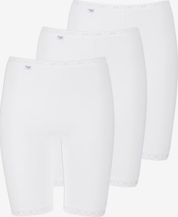 SLOGGI Panty 'SLOGGI Long Slip 3er Pack Basic+' in Weiß: Vorderseite