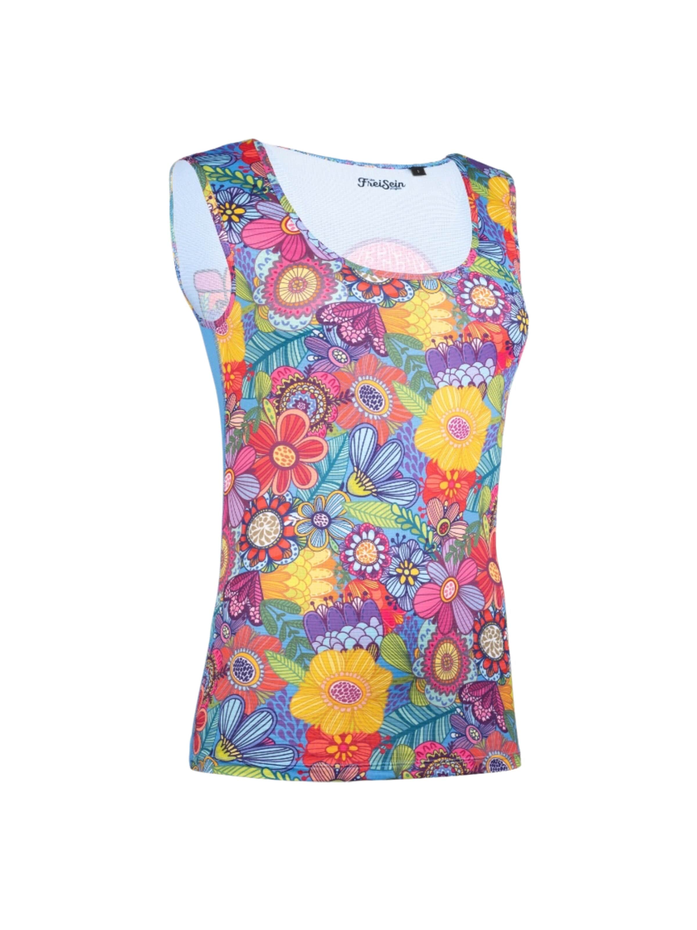 the freisein project Sports Top 'Heatwave' in Blue: front
