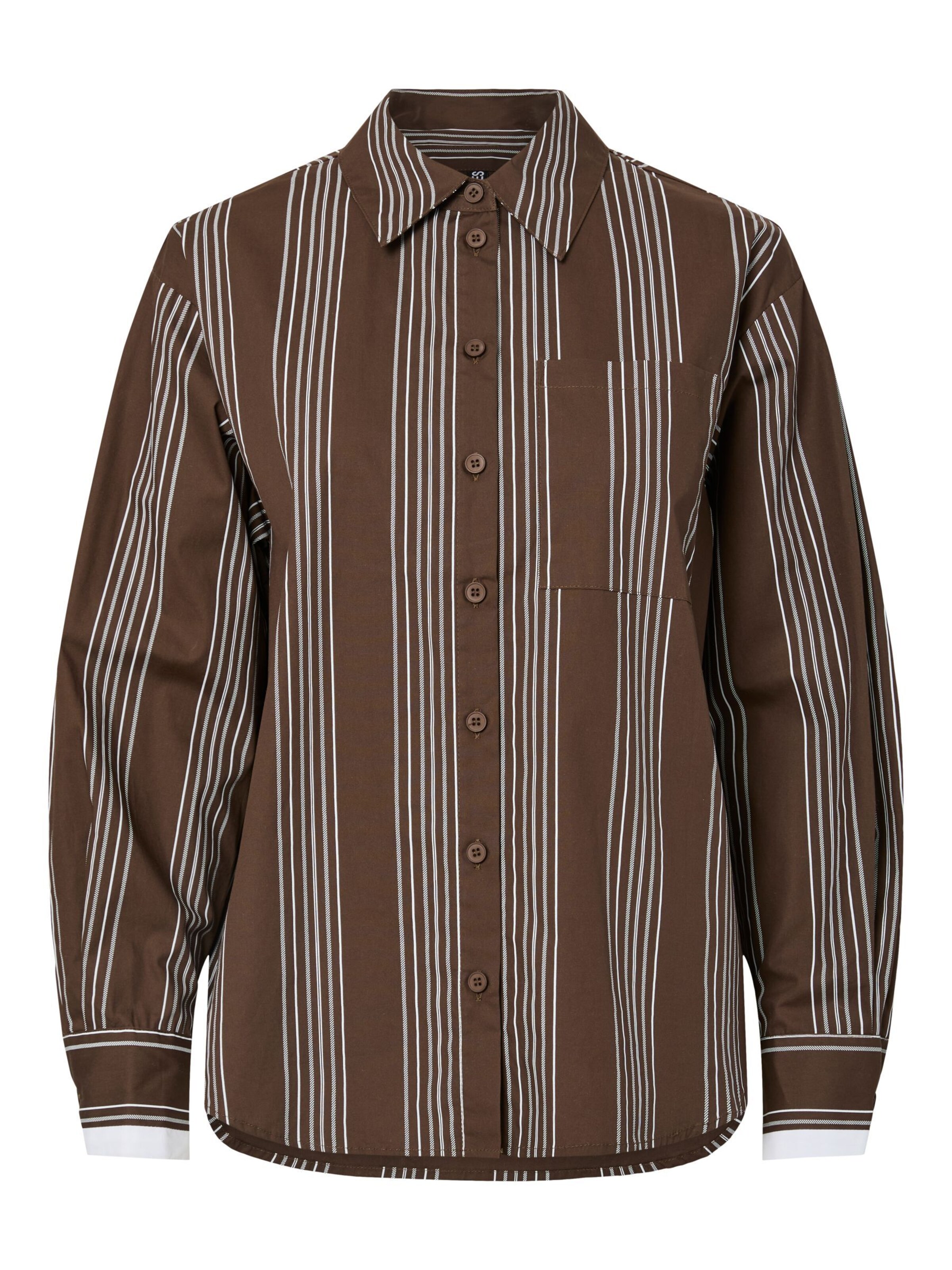 PIECES Blouse 'PCJAMIE' in Brown: front