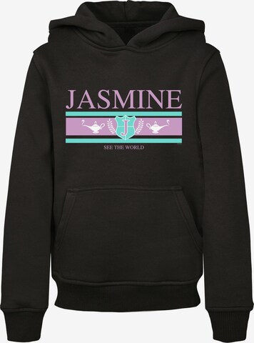 F4NT4STIC Sweatshirt 'Disney Jasmine See The World' in Black: front