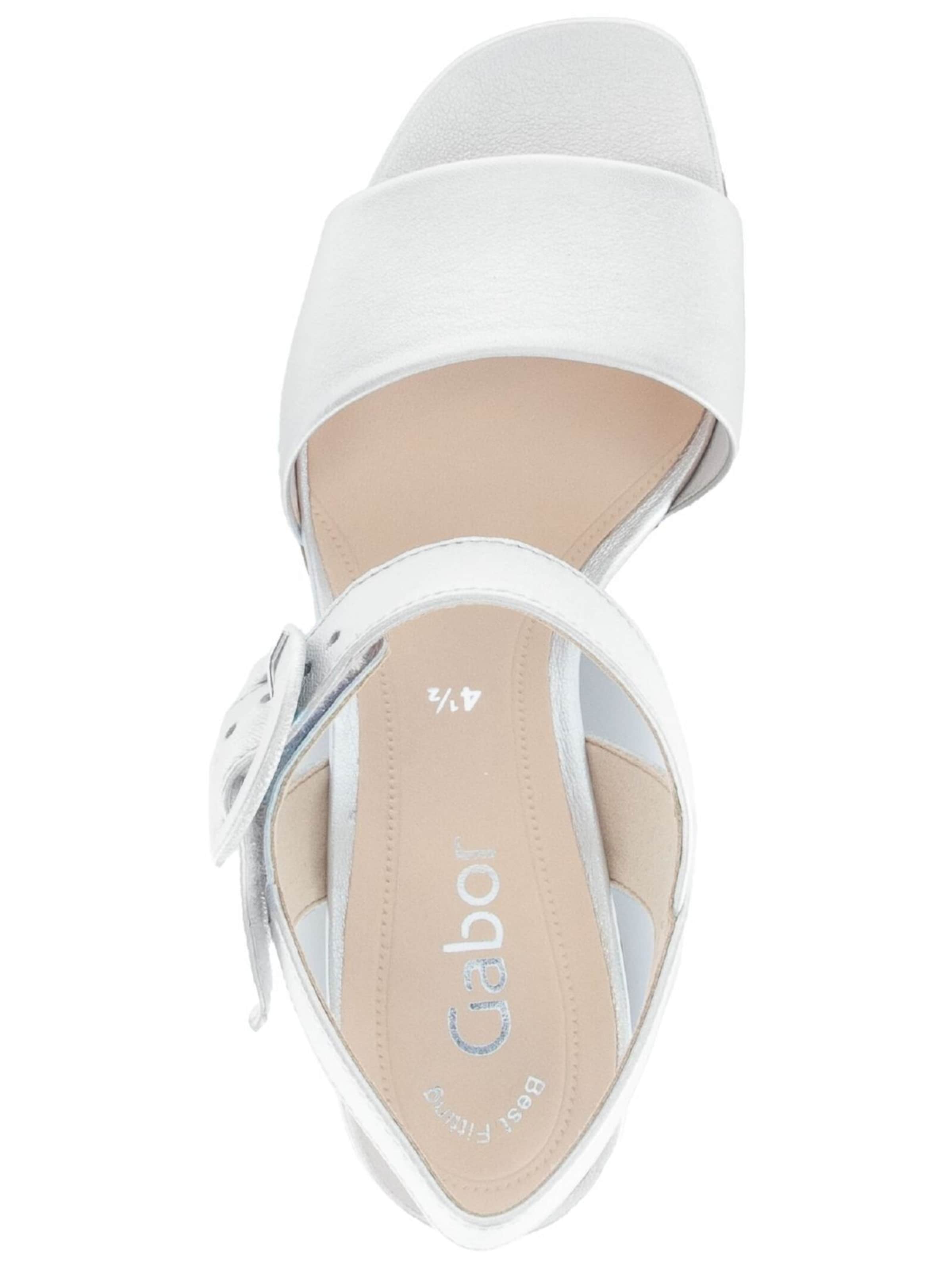 GABOR Sandale in Silber