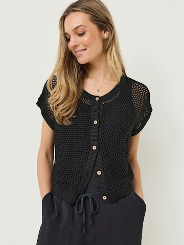 Cardigan Tamaris en noir : devant