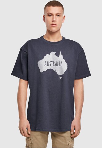 Merchcode Shirt 'Australia X' in Blau: Vorderseite