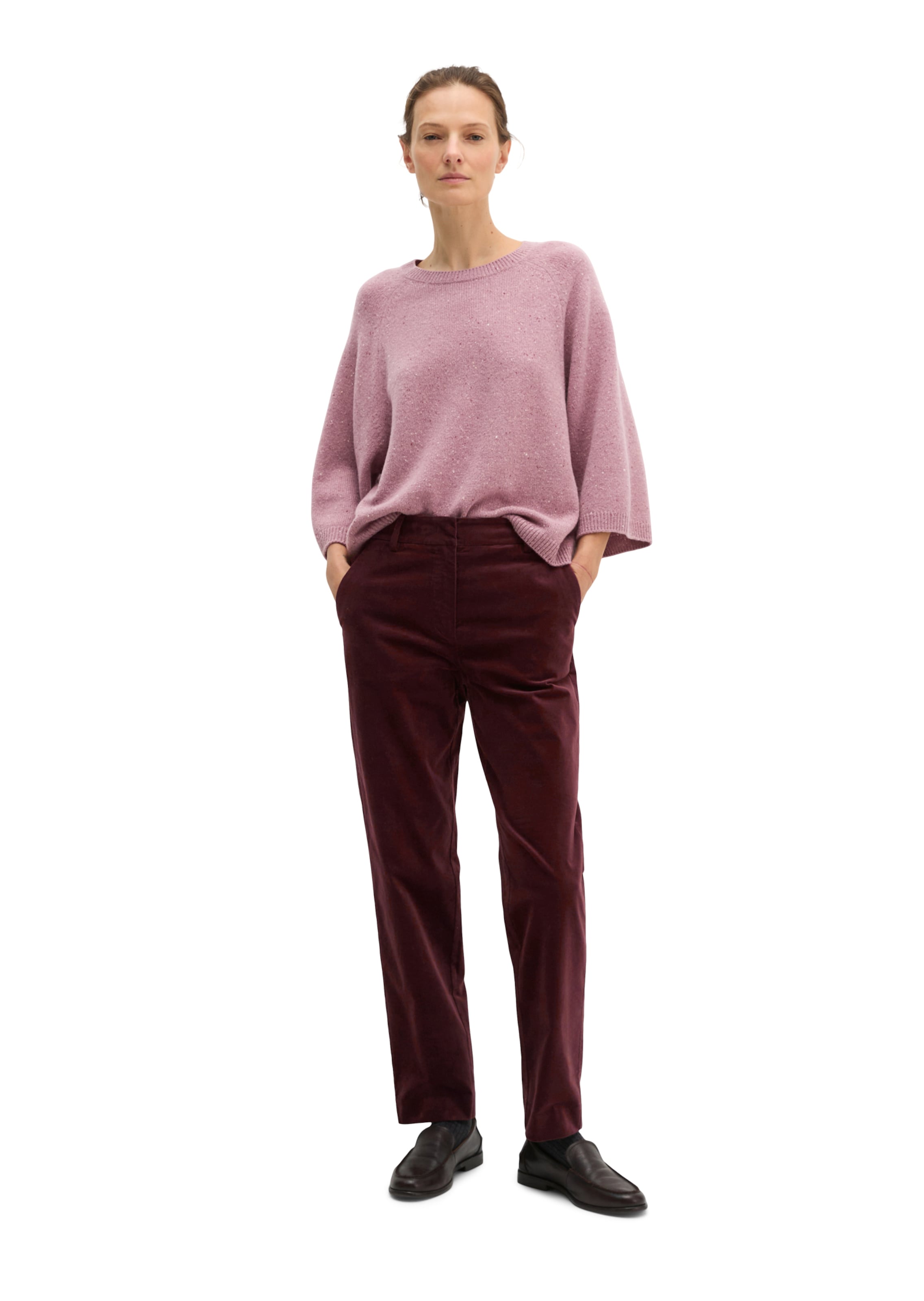 Marc O'Polo Tapered Hose in Rot: Vorderseite