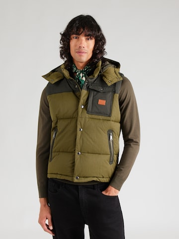 SCOTCH & SODA Brezrokavnik | zelena barva: sprednja stran