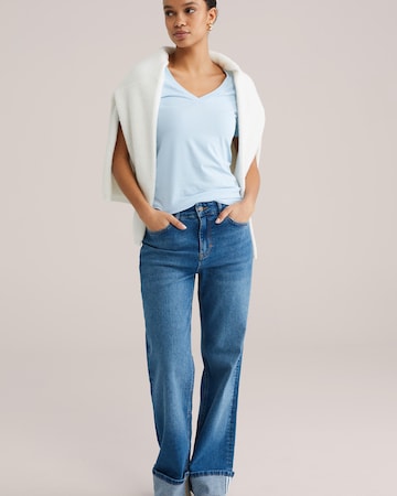 WE Fashion Tričko - Modrá