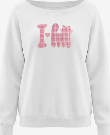 Sweat-shirt MYMO en blanc : devant