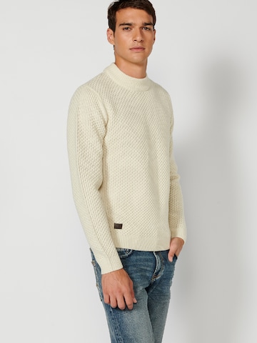 KOROSHI Sweter 'Punto' w kolorze beżowy