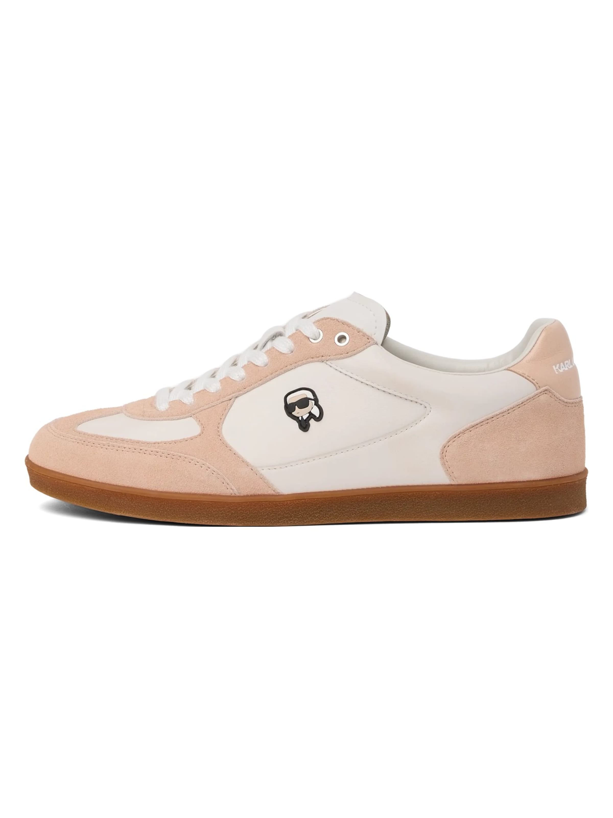rožinė Karl Lagerfeld Sportbačiai be auliuko ' Ikon NFT Sneakers mit Aufnäher '