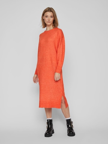 VILA Πλεκτό φόρεμα 'Mathilda' σε πορτοκαλί: μπροστά