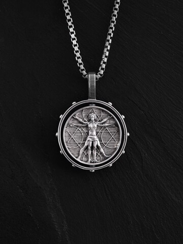 Ciondolo 'VITRUVIAN MAN (Da Vinci)' di REYTEL in argento