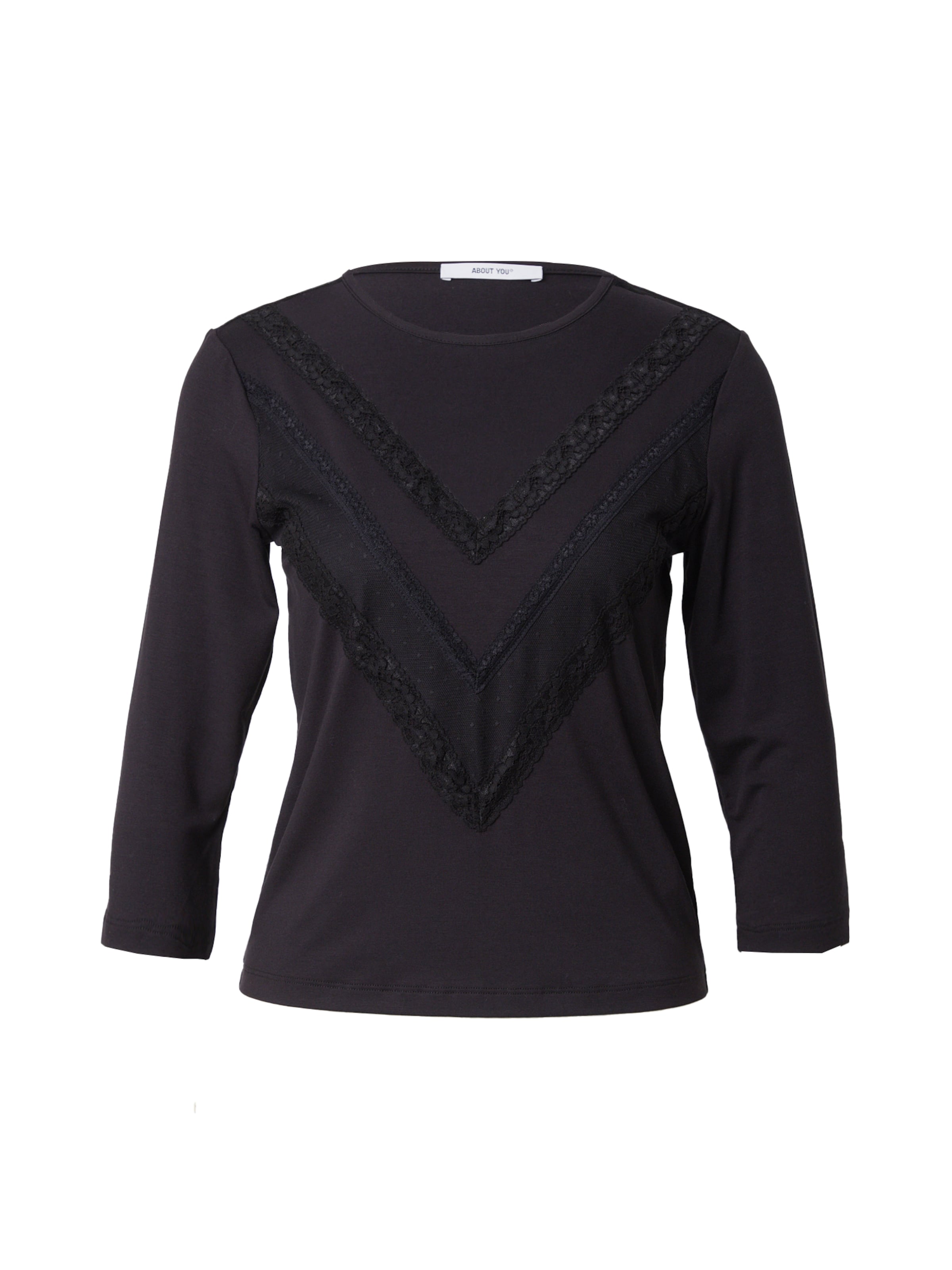 ABOUT YOU Тениска 'Dotta' в черно: отпред