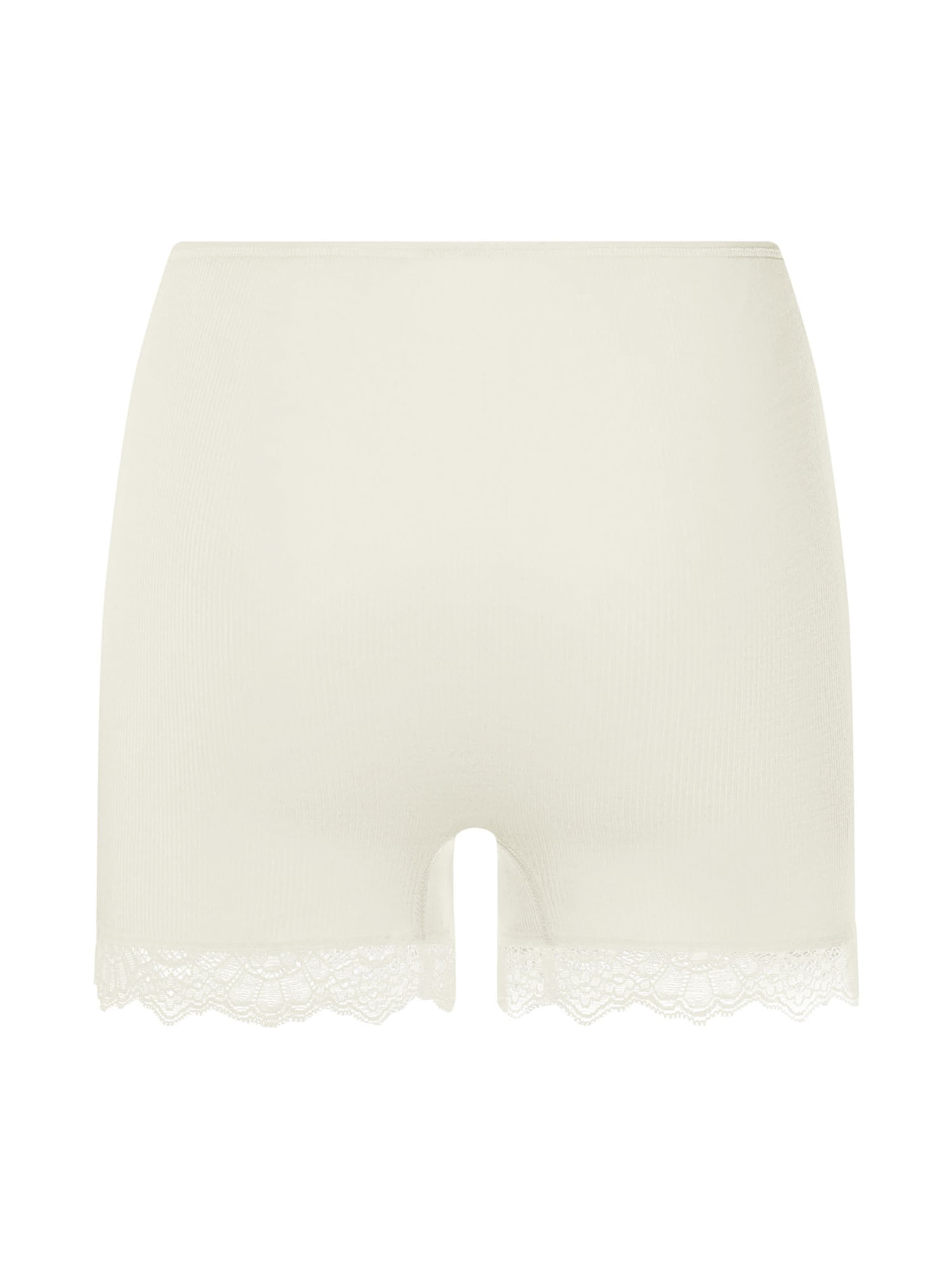 Hanro Broekje ' Woolen Lace ' in Wit: voorkant