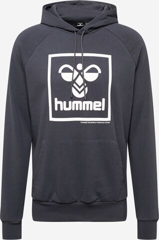 Hummel Sweatshirt 'HMLISAM' in Blauw: voorkant