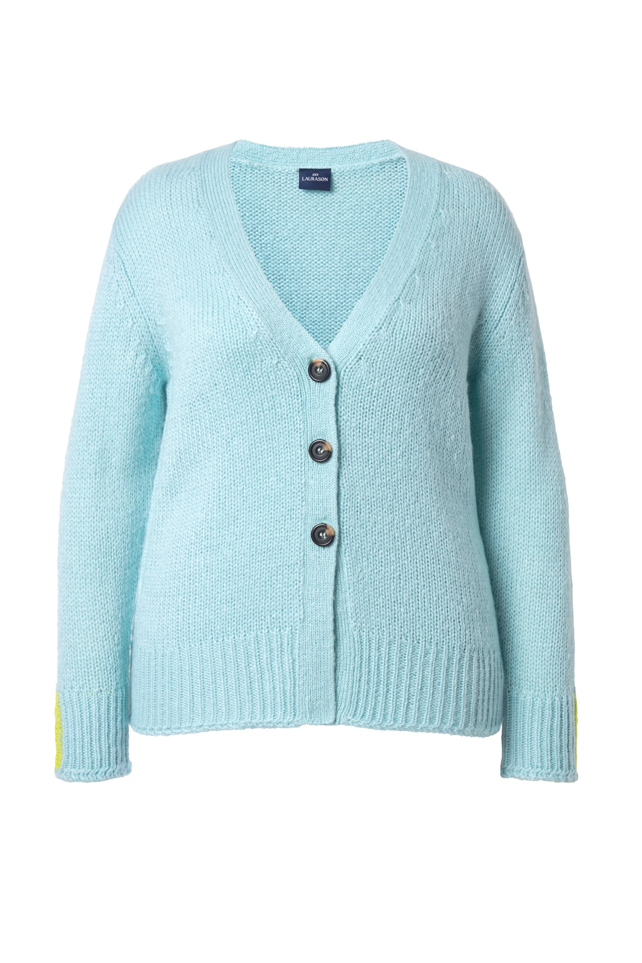 LAURASØN Strickjacke in Blau: Vorderseite