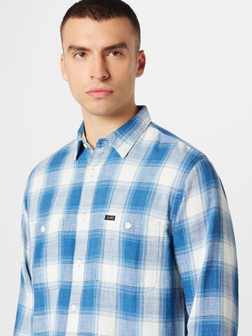 Lee Regular fit Button Up Shirt in Blue