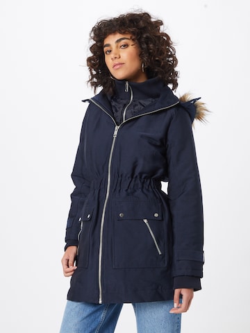 Parka d’hiver Warehouse en bleu : devant