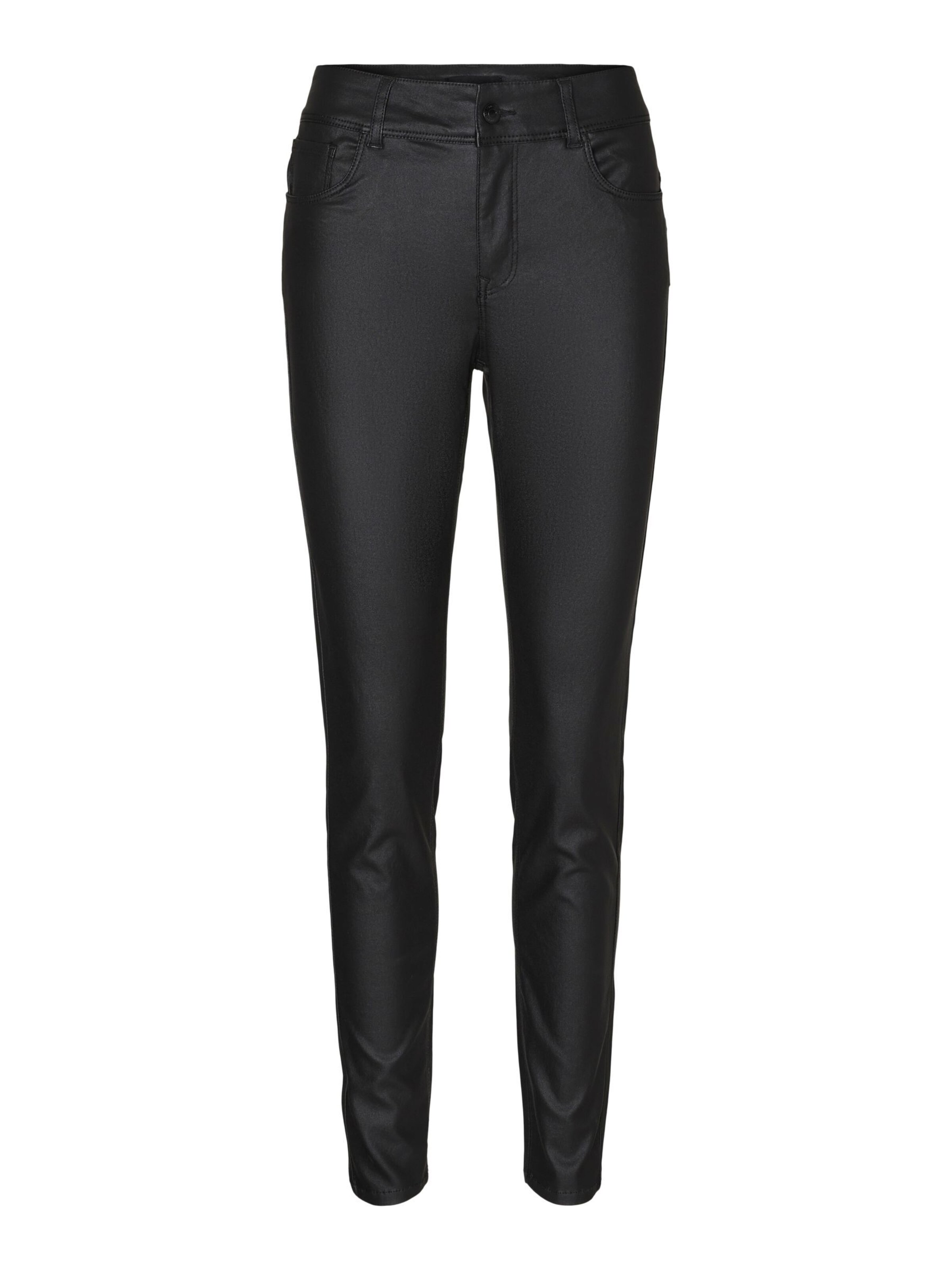 Skinny Pantalon VERO MODA en noir : devant