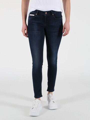 Miracle of Denim Skinny Jeans 'Sina' in Blauw: voorkant